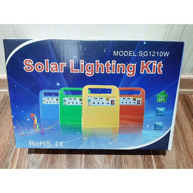پک روشنائی خورشیدی دستی2 لامپ